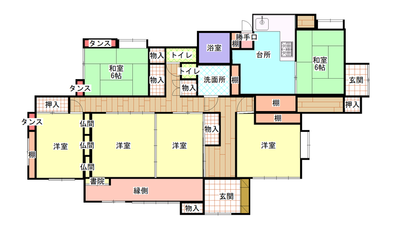間取りと現況が異なる場合には現況優先といたします