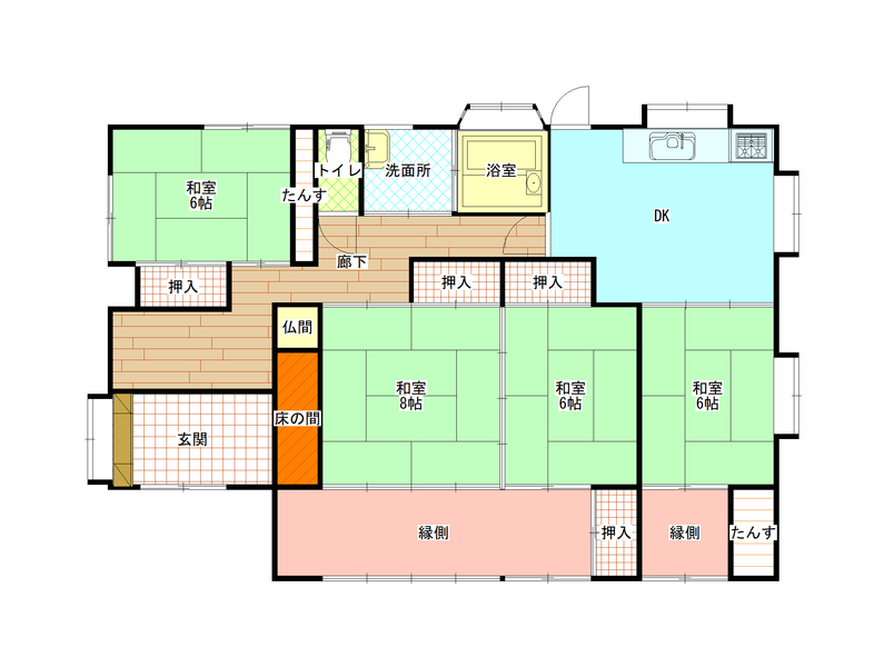 間取りと現況が異なる場合には現況優先といたします